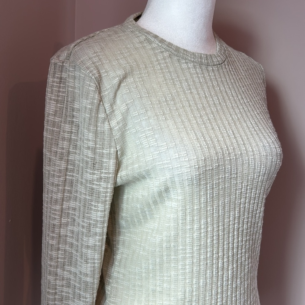 NWT Intimately Free People Aura Layering Top Semi Sheer Long Sleeve Small - Picture 5 of 12